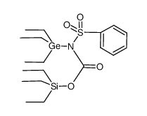 triethylsilyl(phenylsulphonyl)(triethylgermyl)carbamate Structure