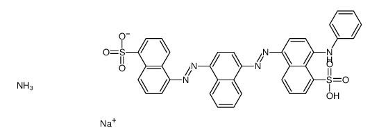 8-anilino-5-[[4-[(5-sulpho-1-naphthyl)azo]-1-naphthyl]azo]naphthalene-1-sulphonic acid, ammonium sodium salt picture