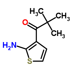 1-(2-AMINOTHIOPHENE-3-YL)-2,2-DIMETHYLPROPAN-1-ONE结构式