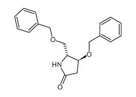 (4S,5R)-4-benzyloxy-5-benzyloxymethylpyrrolidin-2-one Structure