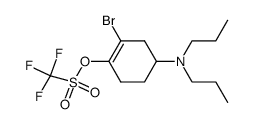 2-bromo-4-(dipropylamino)cyclohex-1-en-1-yl trifluoromethanesulfonate Structure