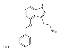 4-benzyloxytryptamine hydrochloride结构式