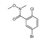 5-Bromo-2-chloro-N-methoxy-N-methylbenzamide Structure