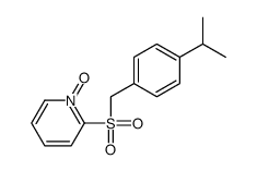 1-oxido-2-[(4-propan-2-ylphenyl)methylsulfonyl]pyridin-1-ium结构式