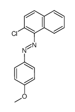 (2-chloro-[1]naphthyl)-(4-methoxy-phenyl)-diazene Structure