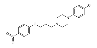 1-(4-chlorophenyl)-4-[3-(4-nitrophenoxy)propyl]piperazine结构式