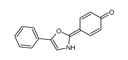 4-(5-phenyl-3H-1,3-oxazol-2-ylidene)cyclohexa-2,5-dien-1-one结构式