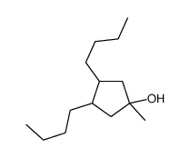 3,4-dibutyl-1-methylcyclopentan-1-ol结构式