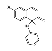 1-anilino-6-bromo-1-methyl-1H-naphthalen-2-one结构式