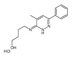 4-[(4-methyl-6-phenylpyridazin-3-yl)amino]butan-1-ol,hydrochloride结构式