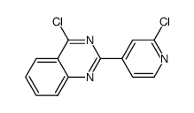 4-chloro-2-(2-chloro-pyridin-4-yl)-quinazoline结构式