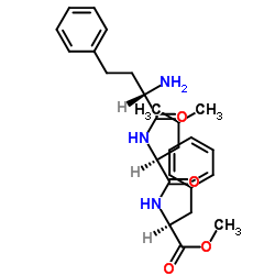 (alphaS)-alpha-Aminobenzenebutanoyl-L-leucyl-L-phenylalanine methyl ester structure