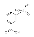 Benzoic acid,3-(dihydroxyoxidostibino)-结构式