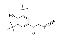 2-azido-1-[3,5-di(tert-butyl)-4-hydroxy-phenyl]-ethan-1-one结构式