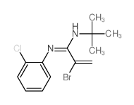 2-Propenimidamide, 2-bromo-N-(2-chlorophenyl)-N-(1, 1-dimethylethyl)- Structure