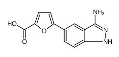 5-(3-Amino-1H-indazol-5-yl)furan-2-carboxylic acid结构式