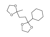 2-cyclohexyl-2-(2-(2-methyl-1,3-dioxolan-2-yl)ethyl)-1,3-dioxolane Structure