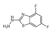4,6-DIFLUORO-2(3H)-BENZOTHIAZOLONEHYDRAZONE结构式