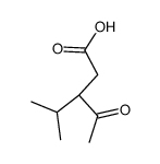 (+/-)-3-acetyl-4-methyl-valeric acid Structure