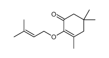 3,5,5-trimethyl-2-(3-methylbut-2-enoxy)cyclohex-2-en-1-one Structure