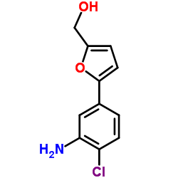 [5-(3-AMINO-4-CHLORO-PHENYL)-FURAN-2-YL]-METHANOL结构式