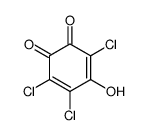 3,4,6-trichloro-5-hydroxycyclohexa-3,5-diene-1,2-dione Structure