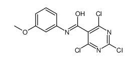 2,4,6-trichloro-N-(3-methoxyphenyl)pyrimidine-5-carboxamide Structure