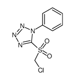 5-[(chloromethyl)sulfonyl]-1-phenyl-1H-tetrazole结构式