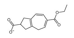 6-ethoxycarbonyl-1,2,3,4-tetrahydroazulene-2-carboxylate结构式