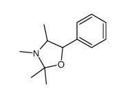 2,2,3,4-tetramethyl-5-phenyl-1,3-oxazolidine结构式