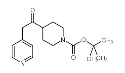 1-BOC-4-(2-PYRIDIN-4-YL-ACETYL)-PIPERIDINE结构式