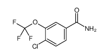 4-CHLORO-3-(TRIFLUOROMETHOXY)BENZAMIDE Structure