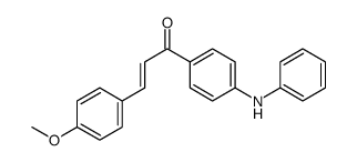 1-(4-anilinophenyl)-3-(4-methoxyphenyl)prop-2-en-1-one Structure