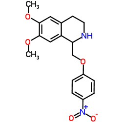 6,7-Dimethoxy-1-[(4-nitrophenoxy)methyl]-1,2,3,4-tetrahydroisoquinoline结构式