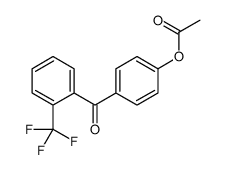 4-ACETOXY-2'-TRIFLUOROMETHYLBENZOPHENONE结构式