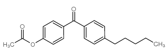 4-ACETOXY-4'-PENTYLBENZOPHENONE结构式