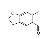6,7-dimethyl-2,3-dihydro-1-benzofuran-5-carbaldehyde Structure