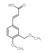 (2E)-3-[4-methoxy-3-(methoxymethyl)phenyl]acrylic acid structure