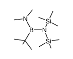 (tert-butyl)[bis(trimethylsilyl)amino](dimethylamino)borane Structure