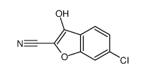 6-chloro-3-hydroxy-1-benzofuran-2-carbonitrile结构式
