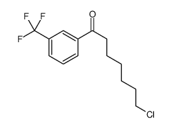 7-CHLORO-1-OXO-1-(3-TRIFLUOROMETHYLPHENYL)HEPTANE结构式