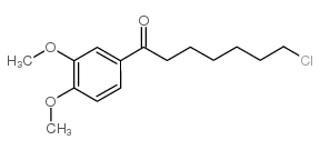 1-CHLORO-7-(3,4-DIMETHOXYPHENYL)-7-OXOHEPTANE结构式