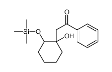 2-(1-hydroxy-2-trimethylsilyloxycyclohexyl)-1-phenylethanone Structure