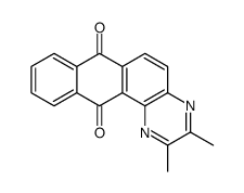 2,3-dimethylnaphtho[3,2-f]quinoxaline-7,12-dione结构式