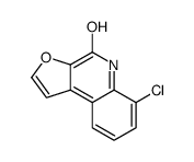 6-chloro-5H-furo[2,3-c]quinolin-4-one结构式
