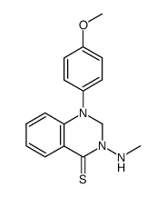 1-(4-Methoxy-phenyl)-3-methylamino-2,3-dihydro-1H-quinazoline-4-thione Structure