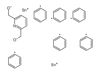 triphenyl-[[6-(triphenylstannyloxymethyl)pyridin-2-yl]methoxy]stannane Structure