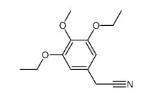 (3,5-diethoxy-4-methoxyphenyl)acetonitrile Structure