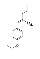 2-(methoxymethyl)-3-(4-propan-2-yloxyphenyl)prop-2-enenitrile结构式