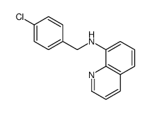 N-[(4-chlorophenyl)methyl]quinolin-8-amine Structure